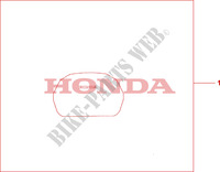 HOUSSE DE TOP CASE pour Honda XL 1000 VARADERO ABS RED de 2008