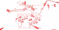 PEDALE pour Honda XL 1000 VARADERO ABS de 2009