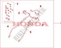 SUPPORTS VALISES pour Honda XL 1000 VARADERO ABS RED de 2008