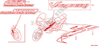 AUTOCOLLANTS pour Honda XL 1000 VARADERO ABS BLANCHE de 2011