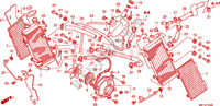 RADIATEUR pour Honda XL 1000 VARADERO ABS BLANCHE de 2011