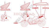 AUTOCOLLANTS pour Honda CBF 600 FAIRING ABS de 2005