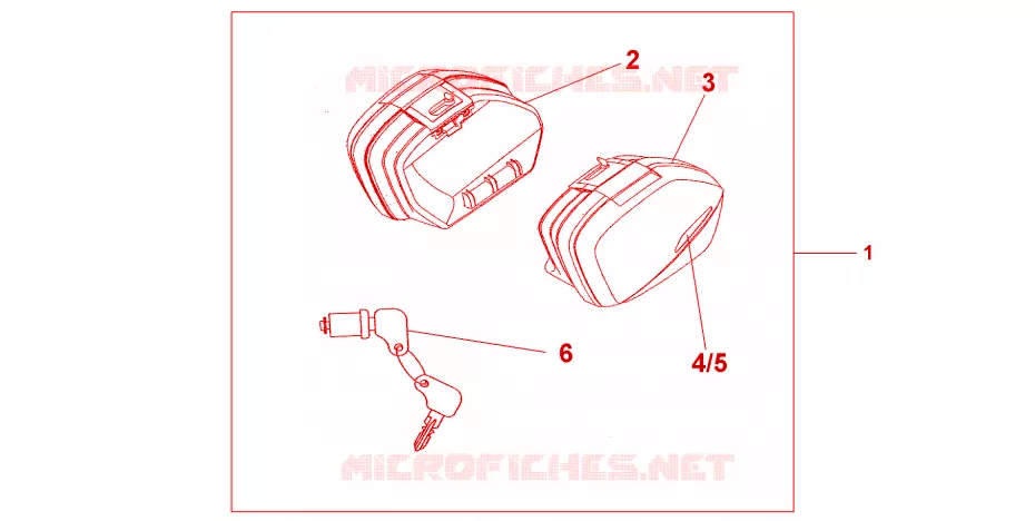 VALISES STANDARD - INTERSTELLAR BLACK MET Honda MOTO 600 CBF 2005  CBF600SA5