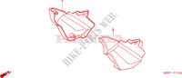 COUVERCLES LATERAUX (CBF600S6/SA6/N6/NA6) pour Honda CBF 600 NAKED 2 TONES de 2006