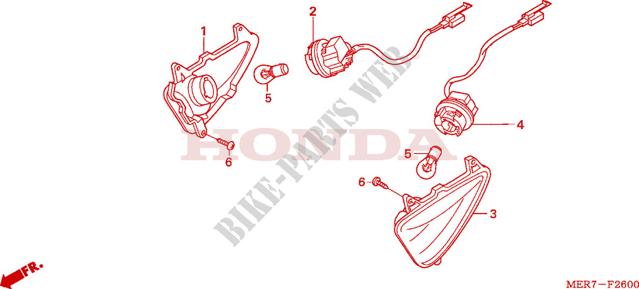CLIGNOTANT(CBF600S/SA) pour Honda CBF 600 FAIRING ABS de 2006