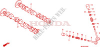 ARBRE A CAMES   SOUPAPE pour Honda CBF 600 FAIRING ABS 25KW de 2009