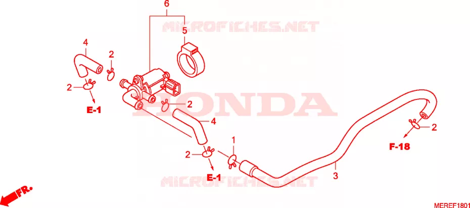 COMMANDE INJECTION D'AIR SOUPAPE Honda MOTO 600 CBF 2009  CBF600N9