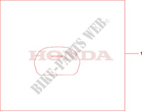 HOUSSE DE TOP CASE pour Honda DEAUVILLE 700 ABS de 2010