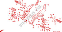 REPOSE PIED pour Honda DEAUVILLE 700 ABS de 2010