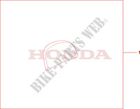 DOSSERET TOP CASE 35L pour Honda CBF 1000 ABS de 2007