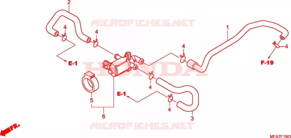 COMMANDE INJECTION D'AIR SOUPAPE Honda MOTO 1000 CBF 2006  CBF1000A6