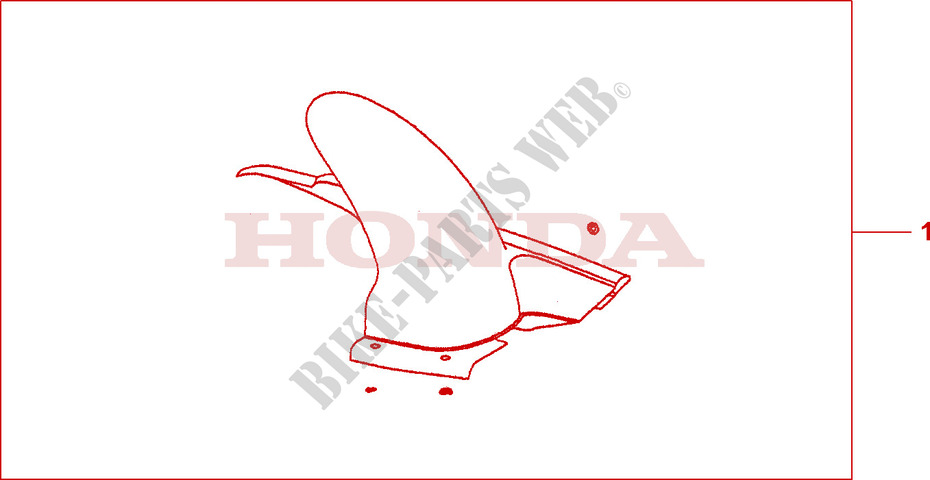LECHE ROUE ARRIERE NHA48M pour Honda CBF 1000 T ABS de 2007