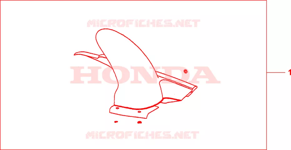 LECHE ROUE ARRIERE PB324C Honda MOTO 1000 CBF 2007  CBF10007