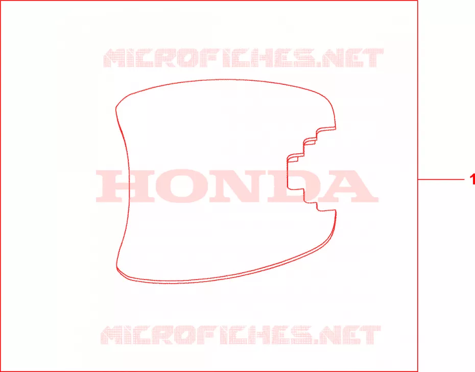 TAPIS TOP CASE 35L Honda MOTO 1000 CBF 2007  CBF1000T7