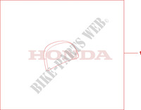 DOSSERET TOP CASE 35L pour Honda CBF 1000 ABS de 2009