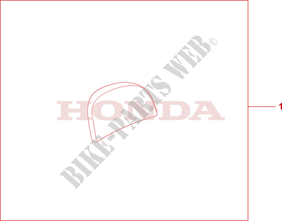DOSSERET TOP CASE 35L pour Honda CBF 1000 S ABS de 2008