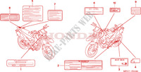 ETIQUETTE DE PRECAUTIONS pour Honda FMX 650 2006 de 2006