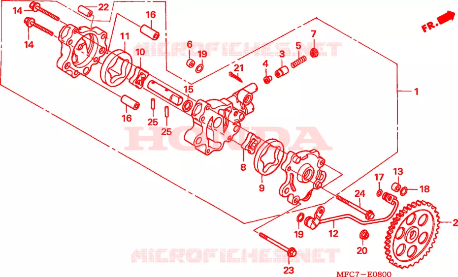 POMPE A HUILE Honda MOTO 650 FMX 2006  FMX6506