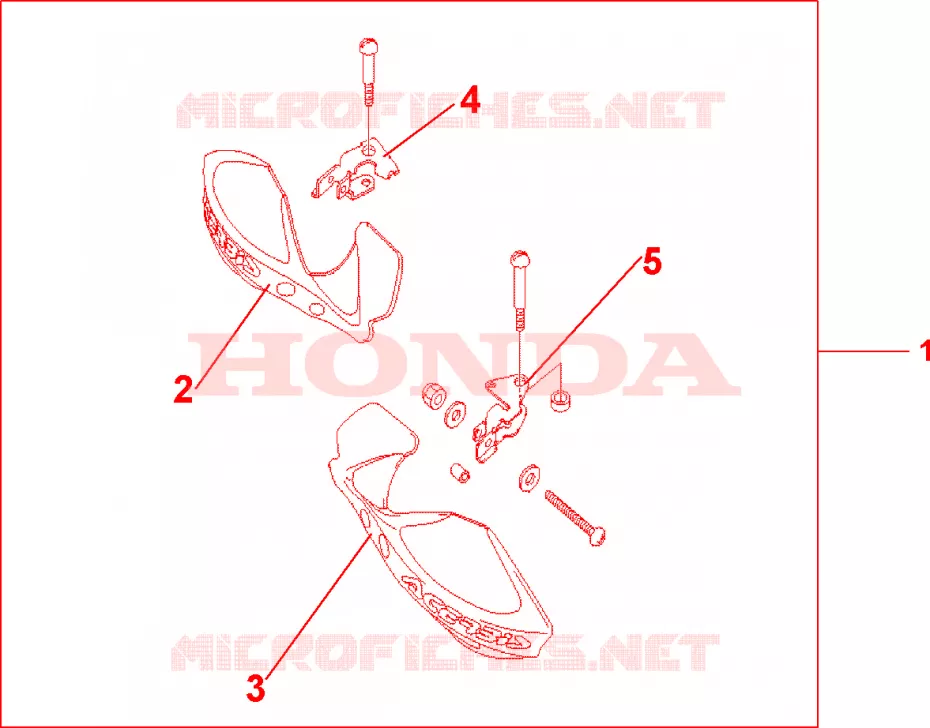 PROTEGES MAINS Honda MOTO 650 FMX 2005  FMX6505