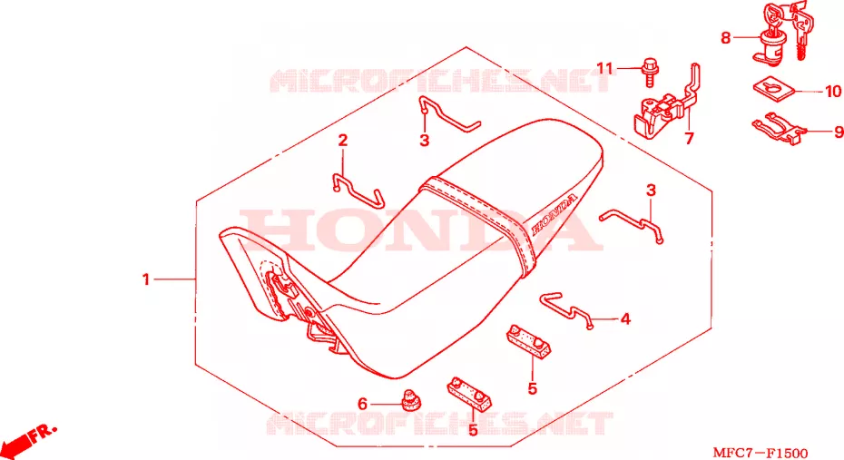 SELLE Honda MOTO 650 FMX 2006  FMX6505