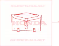 SACOCHE CUIR (PLAIN) pour Honda SHADOW VT 750 SPIRIT F de 2009