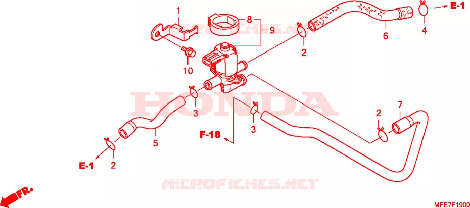 COMMANDE INJECTION D'AIR SOUPAPE Honda MOTO 750 SHADOW 2009  VT750C28