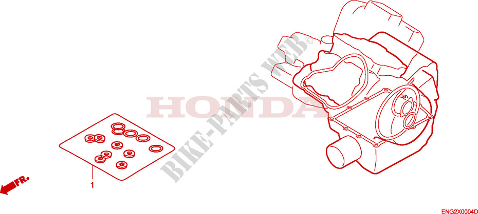 POCHETTE DE JOINTS B pour Honda SHADOW VT 750 SPIRIT de 2007