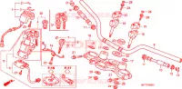 GUIDON   TE DE FOURCHE pour Honda TRANSALP 700 de 2011