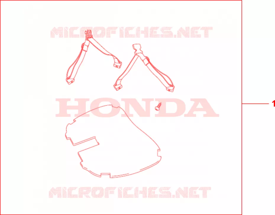TAPIS ET SANGLE DE TOP CASE Honda MOTO 700 TRANSALP 2011  XL700VB