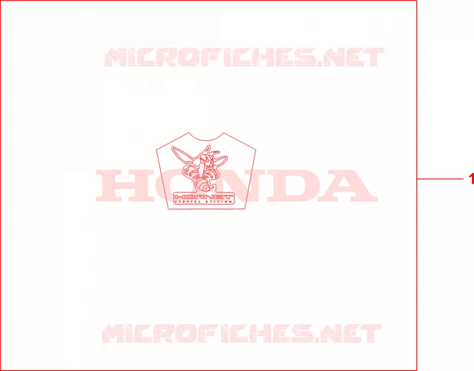 KIT LOGO SE Honda MOTO 600 HORNET 2010  CB600FAA