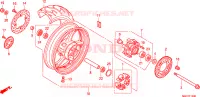 ROUE ARRIERE pour Honda CBR 600 F de 2011