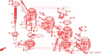 CARBURATEUR (PIECES CONSTITUTIVES) pour Honda CBX 750 PATROL LIGHT de 2001