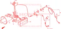 AMPLIFICATEUR/HAUT PARLEUR(1) pour Honda CBX 750 PATROL BLUE LIGHT de 1984