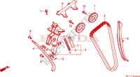 CHAINE DE DISTRIBUTION   TENDEUR pour Honda CBX 750 de 1997