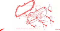 COUVERCLE GAUCHE pour Honda 50 TODAY de 2010