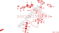 ARBRE DE DIRECTION pour Honda TRX 250 FOURTRAX RECON Standard de 2009