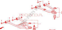 TRIANGLES AVANT pour Honda TRX 250 FOURTRAX RECON Electric Shift de 2009