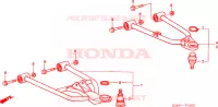 TRIANGLES AVANT pour Honda TRX 250 FOURTRAX RECON Standard de 2007