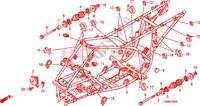 CADRE pour Honda TRX 250 FOURTRAX RECON Standard de 2010