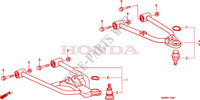 TRIANGLES AVANT pour Honda TRX 250 FOURTRAX RECON Standard de 2011