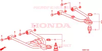 TRIANGLES AVANT pour Honda TRX 250 FOURTRAX RECON Standard de 2011