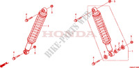 AMORTISSEUR AVANT pour Honda FOURTRAX 500 FOREMAN RUBICON Hydrostatic de 2011