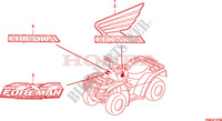 AUTOCOLLANTS pour Honda FOURTRAX 500 FOREMAN RUBICON Hydrostatic de 2010