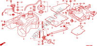 RESERVOIR A CARBURANT pour Honda FOURTRAX 500 FOREMAN RUBICON Hydrostatic de 2011