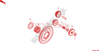 ROUE LIBRE DE DEMARREUR pour Honda FOURTRAX 500 FOREMAN RUBICON Hydrostatic de 2011
