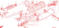 SILENCIEUX D'ECHAPPEMENT pour Honda FOURTRAX 500 FOREMAN RUBICON Hydrostatic de 2011