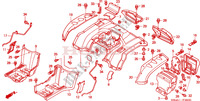 GARDE BOUE ARRIERE pour Honda FOURTRAX 350 RANCHER 4X4 Electric Shift de 2005