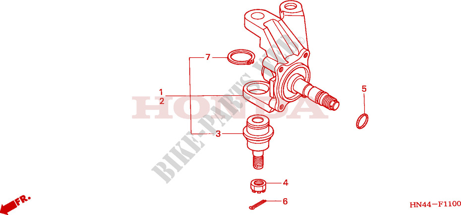 ARTICULATION(TRX350TM/TE) pour Honda FOURTRAX 350 RANCHER 4X2 de 2005
