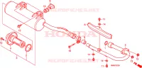 SILENCIEUX D'ECHAPPEMENT pour Honda TRX SPORTRAX 250 X de 2011