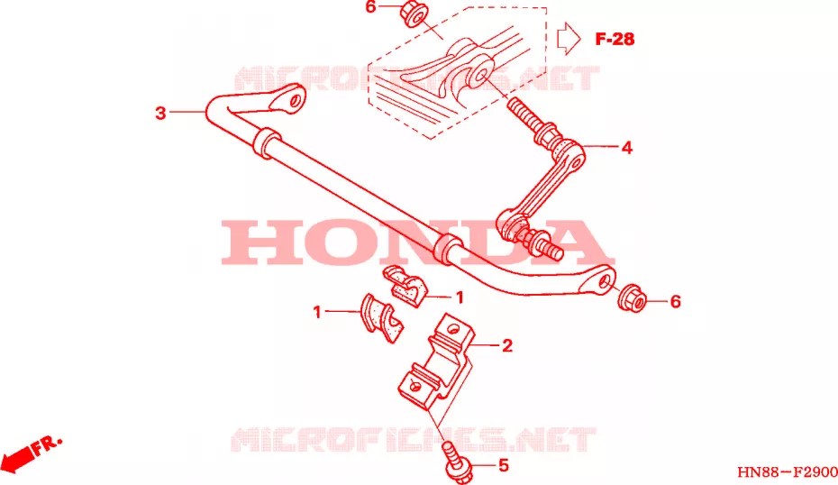 BARRE ANTI ROULIS Honda ATV 680 FOURTRAX 2006  TRX680FA6